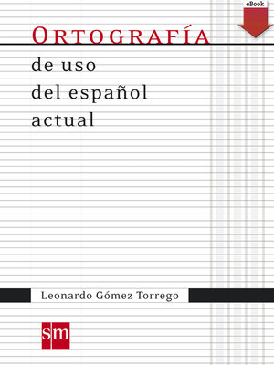 cover image of Ortografía de uso español actual